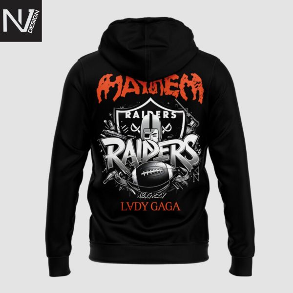 Lady Gaga x Las Vegas Raiders The Mayhem Ball Tour 2025 Hoodie