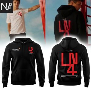 Lando Norris LN4 Black Hoodie
