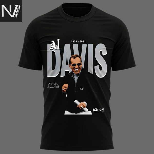Las Vegas Raiders AL Davis 1929-2011 Signature Unisex T-Shirt