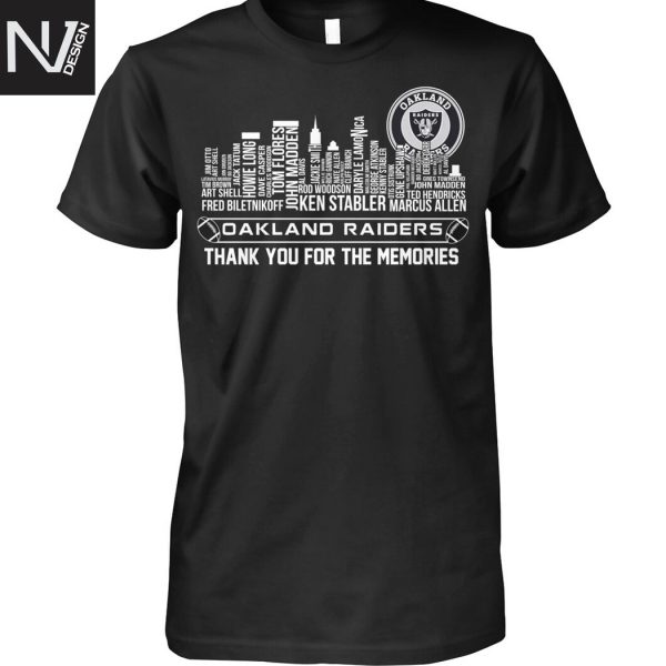 Las Vegas Raiders Thank You For The Memories Unisex T-Shirt