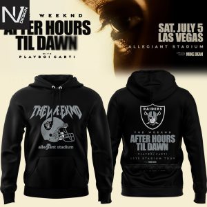 Las Vegas Raiders x The Weeknd After Hours Til Dawn 2025 Hoodie