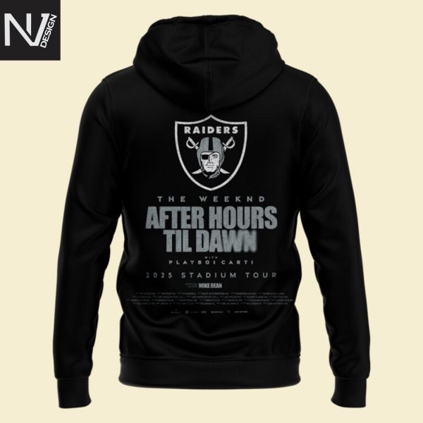 Las Vegas Raiders x The Weeknd After Hours Til Dawn 2025 Hoodie
