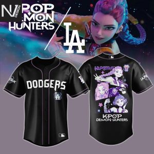 Los Angeles Dodgers KPop Demon Hunters Baseball Jersey