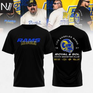 Los Angeles Rams Royal And Sol 2025 3D T-Shirt