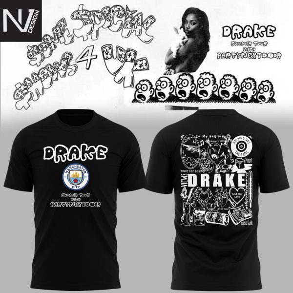 Manchester City x Drake Summer Tour 2025 3D T-Shirt