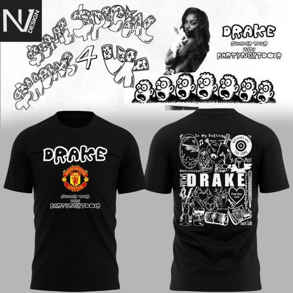 Manchester United x Drake Summer Tour 2025 3D T-Shirt
