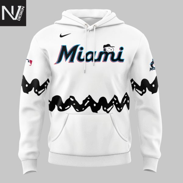 Miami Marlins Peanuts Night 2025 Hoodie