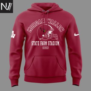 Morgan Wallen x Arizona Cardinals Im The Problem Tour 2025 Hoodie – Red
