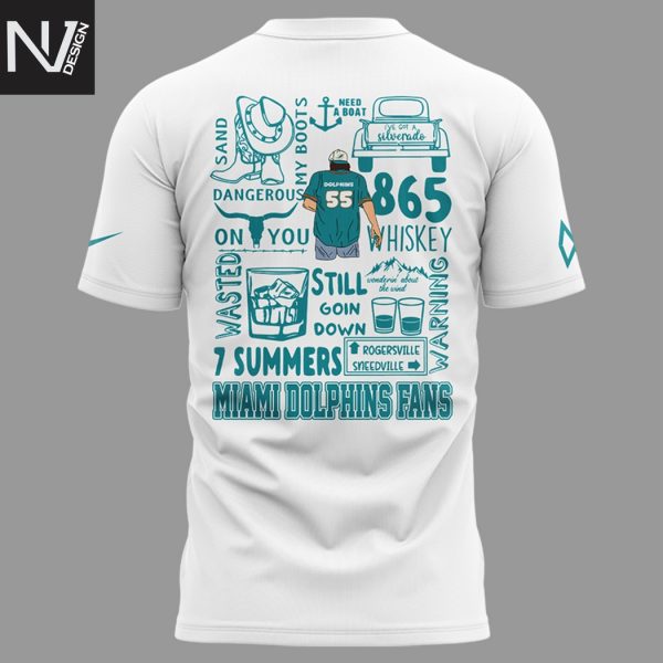 MW – Miami Dolphins Im The Problem Tour 3D T-Shirt – White