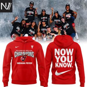 Now You Know 2025 WNBA Commissioner Cup Champions Indiana Fever Hoodie – Red