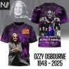 Ozzy Osbourne Forever 1948-2025 Signature Thank You For The Memories 3D T-Shirt