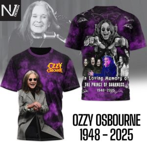 Ozzy Osbourne In Loving Memory Of The Prince Of Darkness 1948-2025 3D T-Shirt