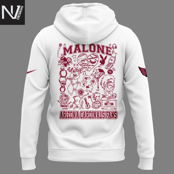Post Malone x Arizona Cardinals State Farm Stadium 2025 Hoodie – White