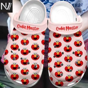 Red Cookie Monster Crocs