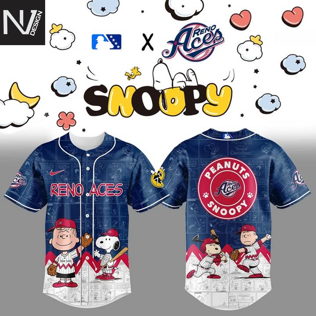 Reno Aces x Peanuts Snoopy Baseball Jersey Reno Aces x Peanuts Snoopy Baseball Jersey
