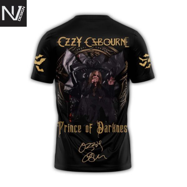 Rest In Peace Ozzy Osbourne Prince Of Darkness Signature 3D T-Shirt