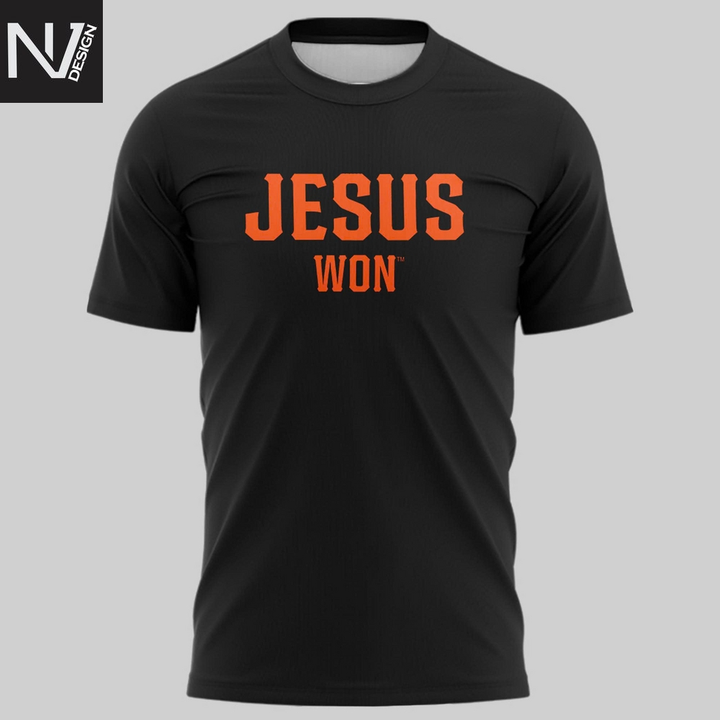San Francisco Giants Jesus Won 3D T-Shirt San Francisco Giants Jesus Won 3D T-Shirt