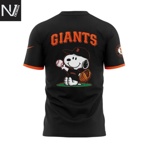 San Francisco Giants Peanuts Snoopy 3D T-Shirt