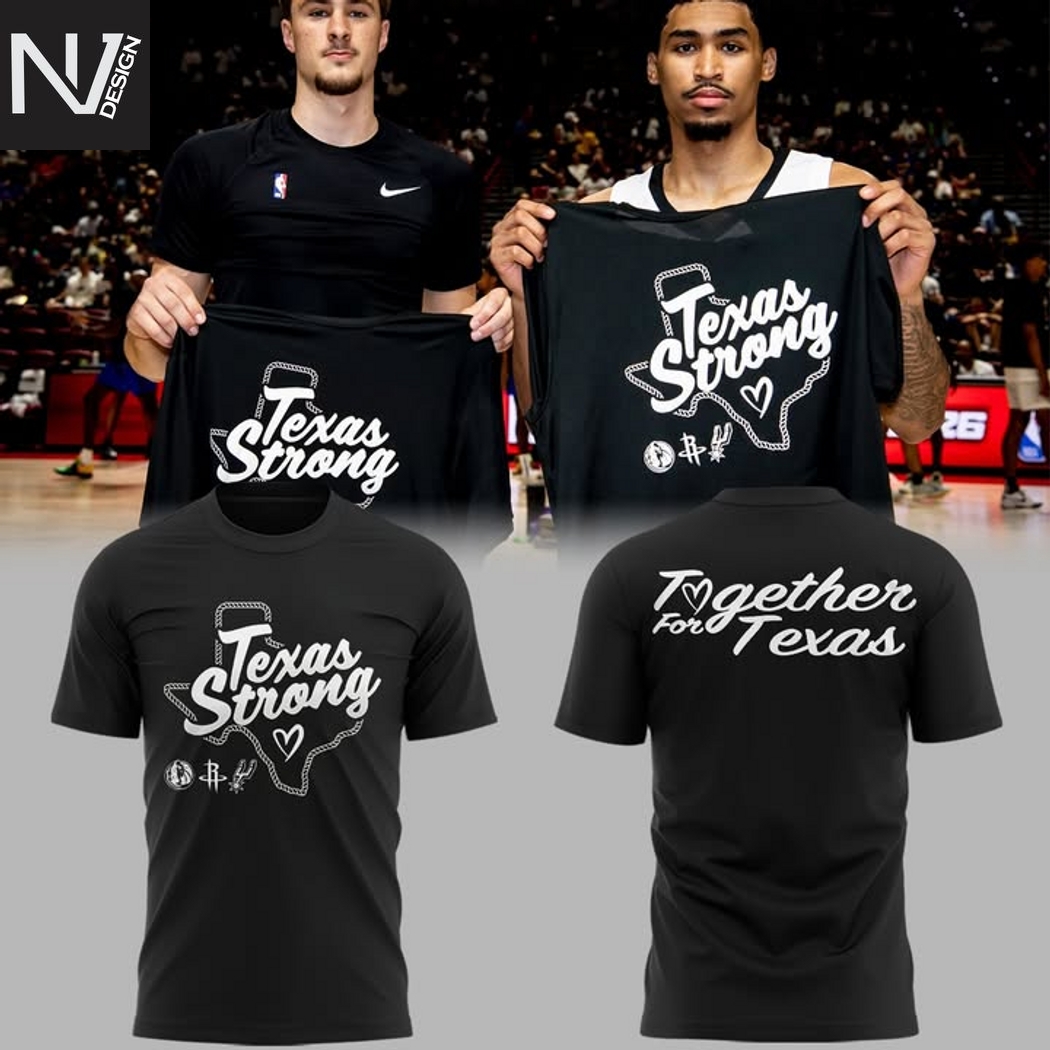 Texas Strong Together For Texas Black 3D T-Shirt Texas Strong Together For Texas Black 3D T-Shirt