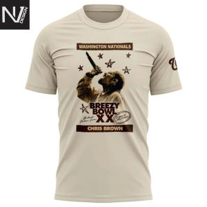 Washington Nationals Chris Brown Breezy Bowl XX 3D T-Shirt