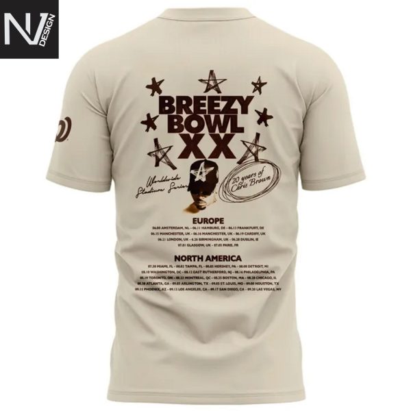 Washington Nationals Chris Brown Breezy Bowl XX 3D T-Shirt