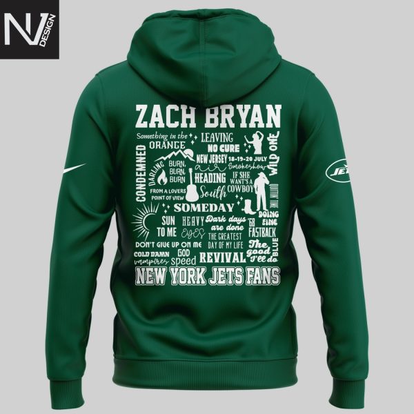 Zach Bryan x New York Jets Metlife Stadium 2025 Hoodie
